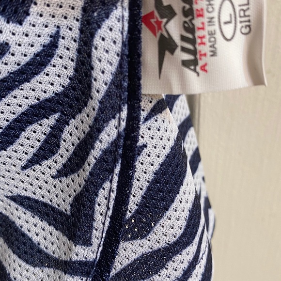 Alleson Bottoms Alleson Reversible Cheer Shorts Girls L Navywhite